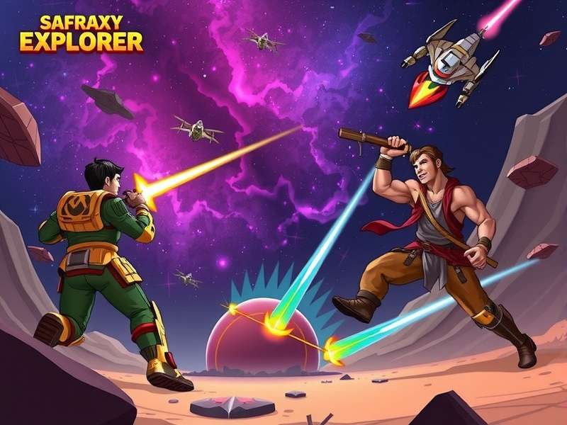 Saffron Galaxy Explorer Combat Scene